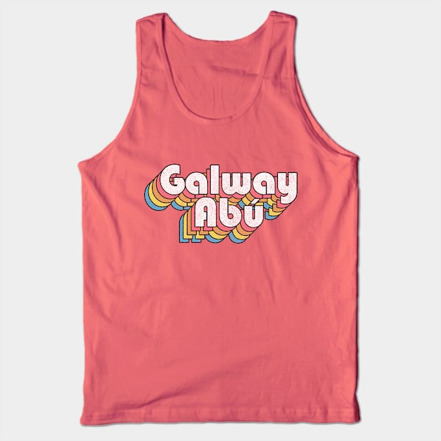 Galway Abú / Retro Faded-Look Irish Design Tank Top by feck!